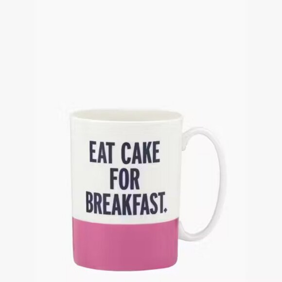 KATE SPADE Eat Cake for Breakfast Mug - NEW - Picture 1 of 5